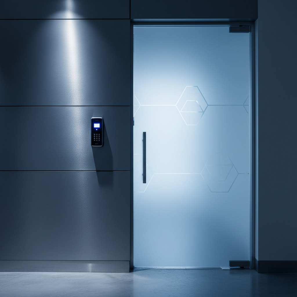 Secure neuroscience research lab entrance with access control